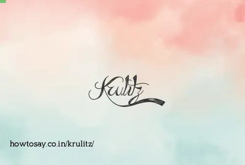 Krulitz