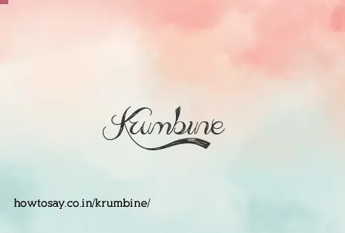 Krumbine