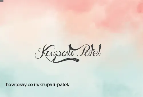 Krupali Patel