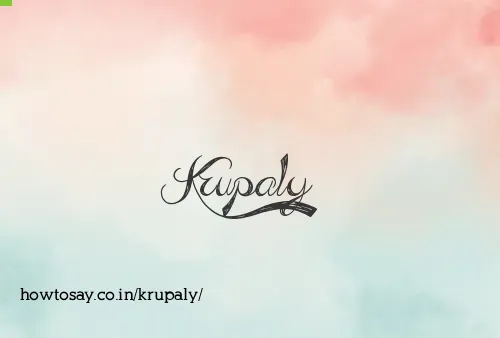 Krupaly
