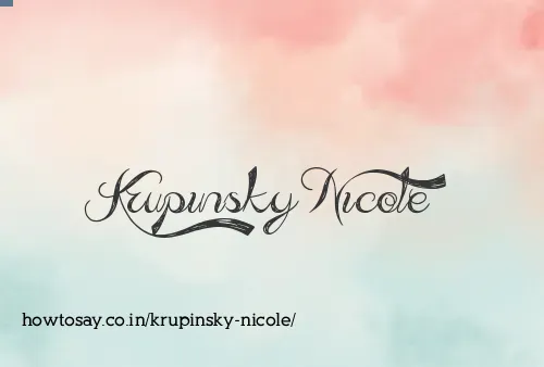 Krupinsky Nicole