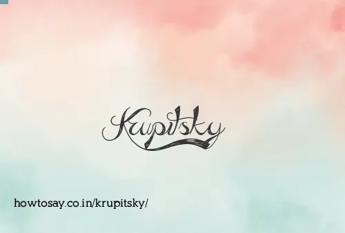 Krupitsky