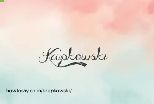 Krupkowski