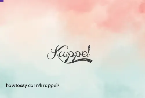 Kruppel