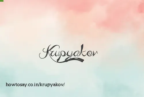 Krupyakov
