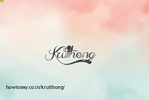 Krutthong