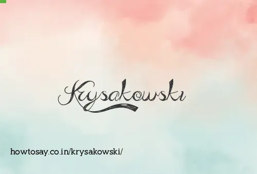 Krysakowski