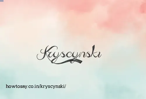 Kryscynski