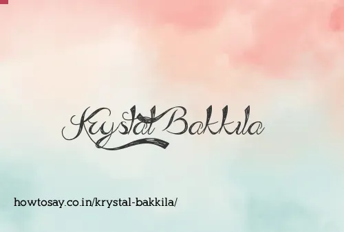 Krystal Bakkila