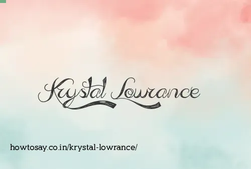 Krystal Lowrance