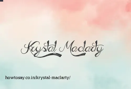 Krystal Maclarty