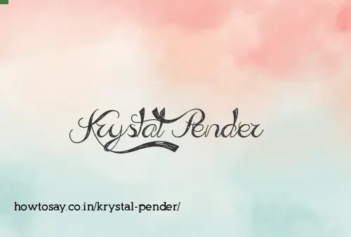 Krystal Pender