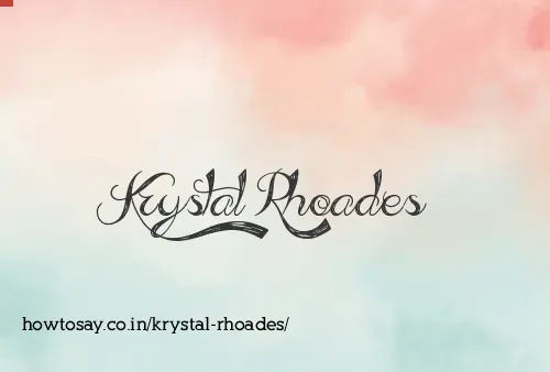 Krystal Rhoades