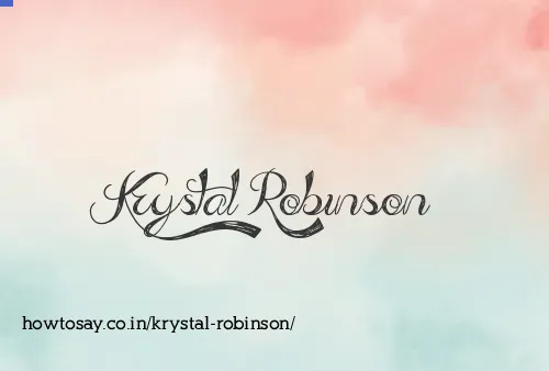 Krystal Robinson