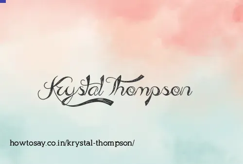 Krystal Thompson