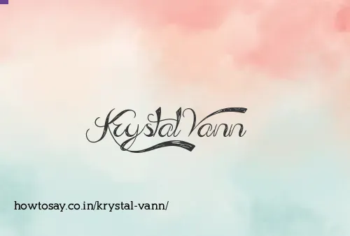 Krystal Vann