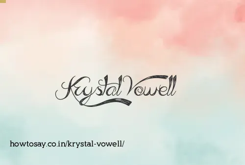 Krystal Vowell