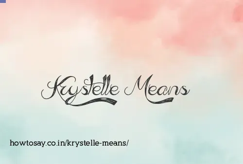 Krystelle Means