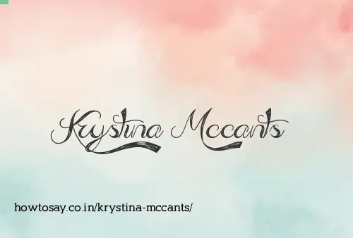 Krystina Mccants