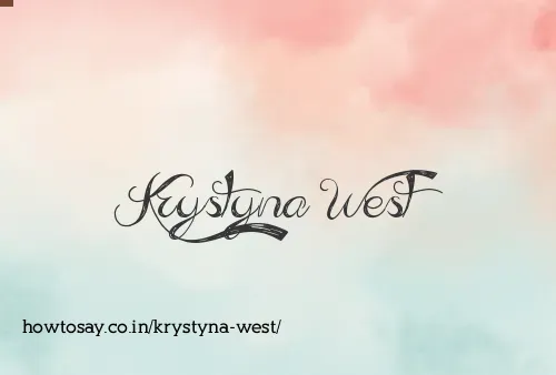 Krystyna West