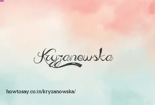 Kryzanowska