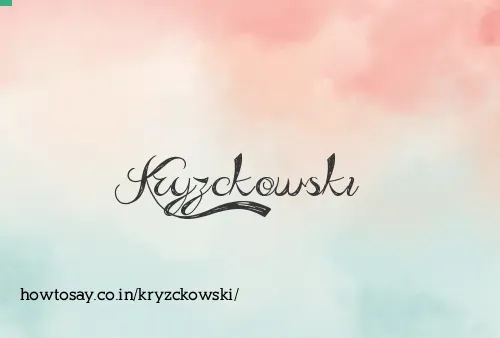 Kryzckowski