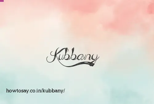 Kubbany