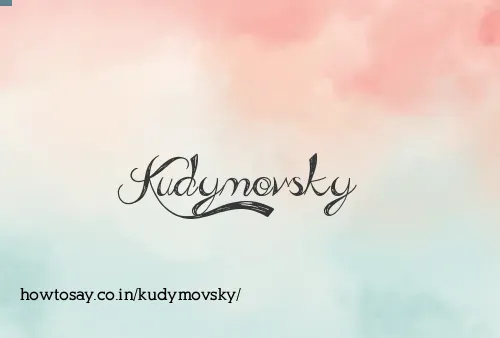 Kudymovsky
