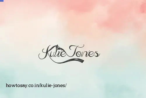 Kulie Jones