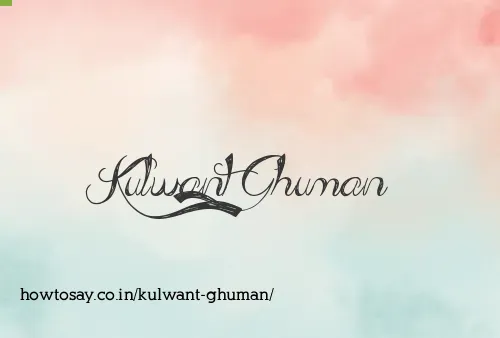 Kulwant Ghuman