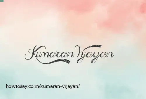 Kumaran Vijayan