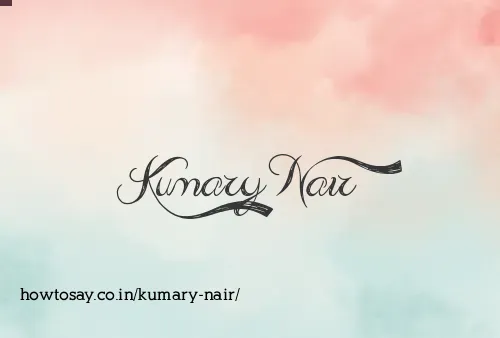 Kumary Nair