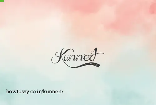 Kunnert