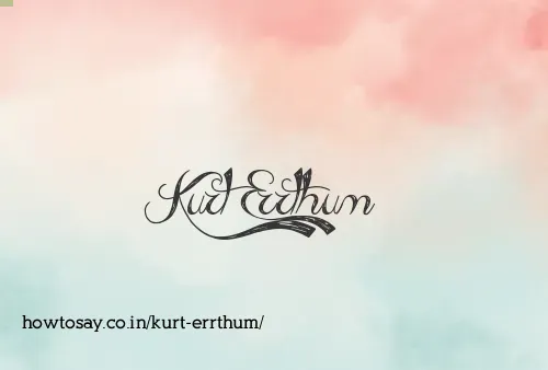 Kurt Errthum