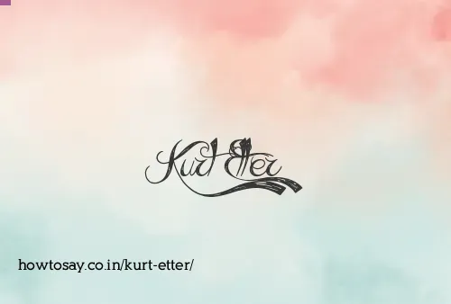 Kurt Etter