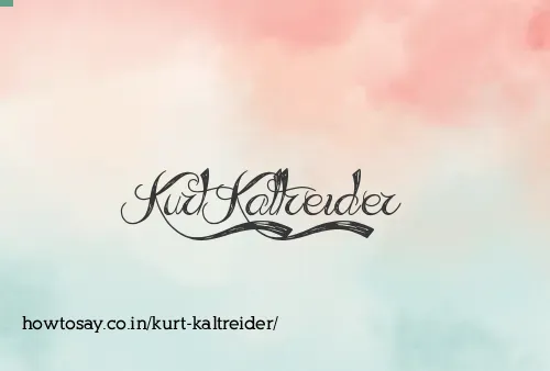 Kurt Kaltreider