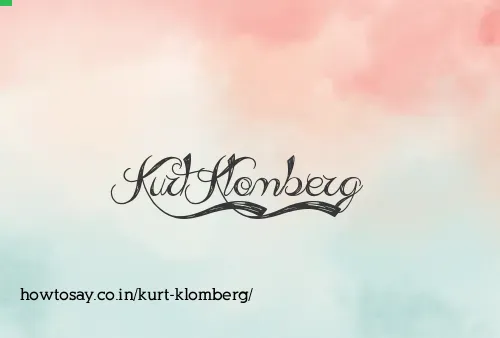 Kurt Klomberg