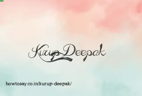 Kurup Deepak