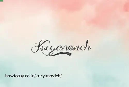 Kuryanovich