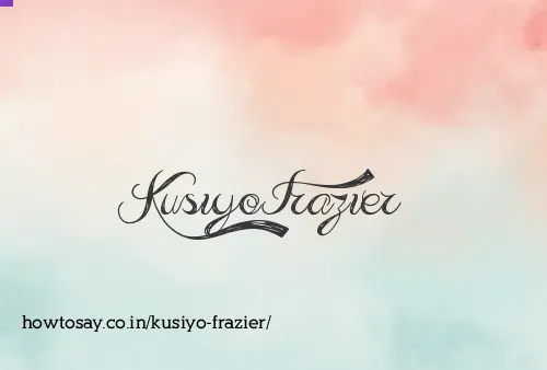 Kusiyo Frazier