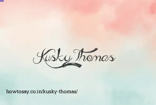 Kusky Thomas