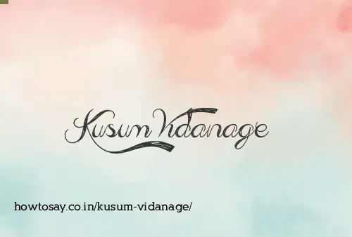 Kusum Vidanage