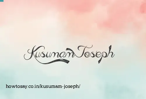 Kusumam Joseph
