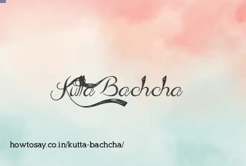 Kutta Bachcha