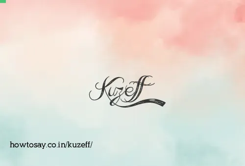 Kuzeff