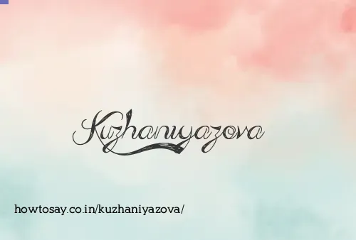 Kuzhaniyazova