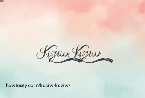 Kuziw Kuziw