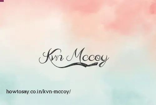 Kvn Mccoy