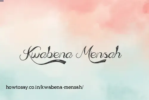 Kwabena Mensah