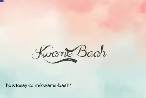 Kwame Baah
